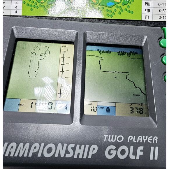 Vintage 2 Player Championship Golf II Electronic LCD Handheld Game Radio Shack - Picture 6 of 10
